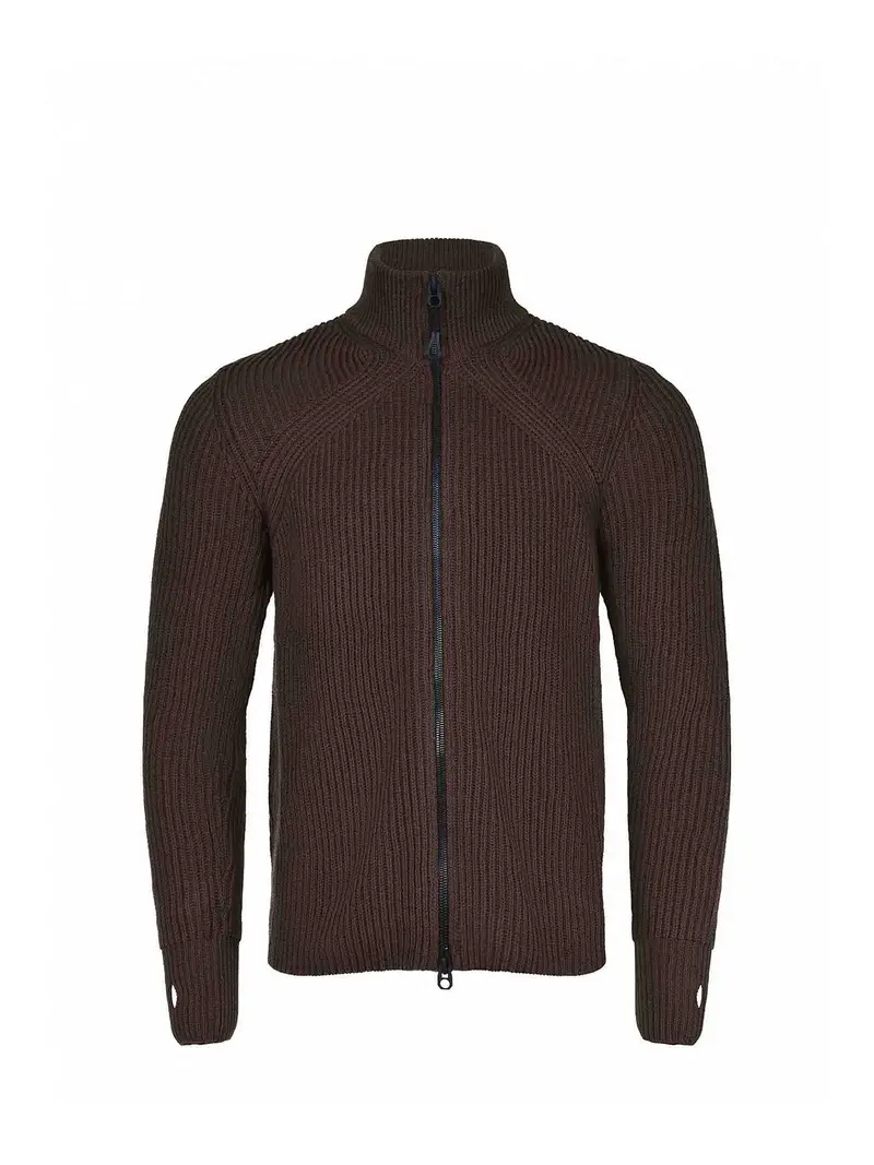 Maglione In Cotone Marrone