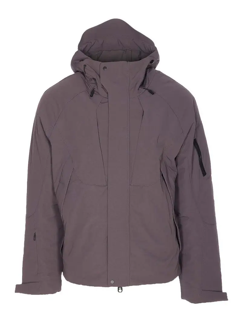 Piumino ibrido antracite Grigio