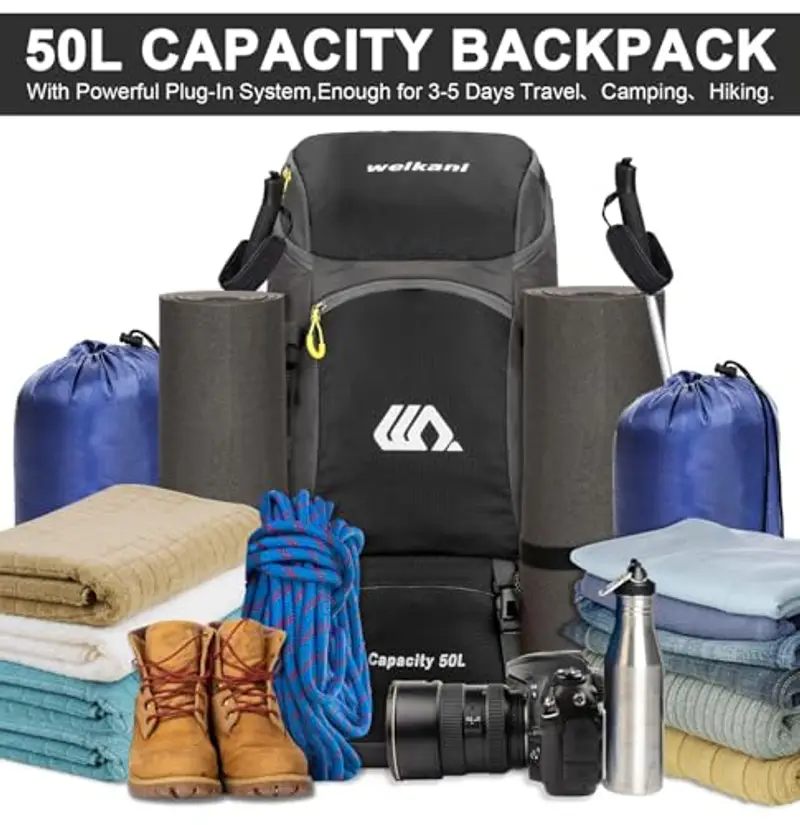 Jianyana Zaino da viaggio Uomo Nero 1388893 miniatura 3