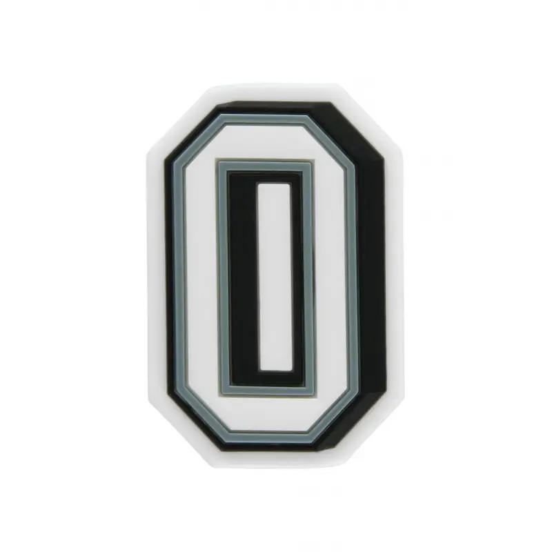 Jibbitz b&w number 0