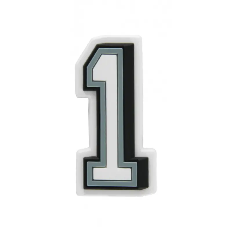 Jibbitz b&w number 1