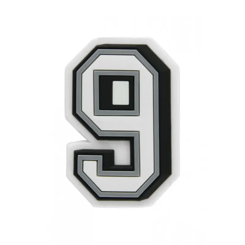 Jibbitz b&w number 9