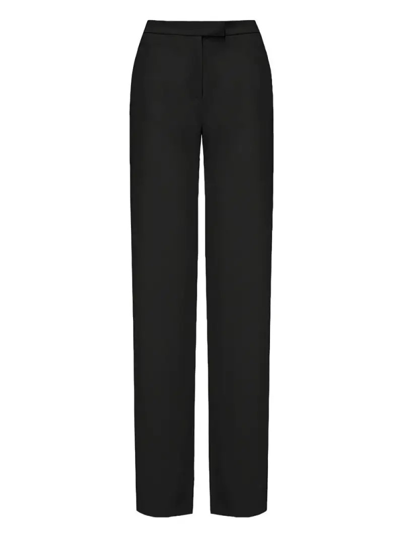 Pantalone nero a vita alta miniatura 3