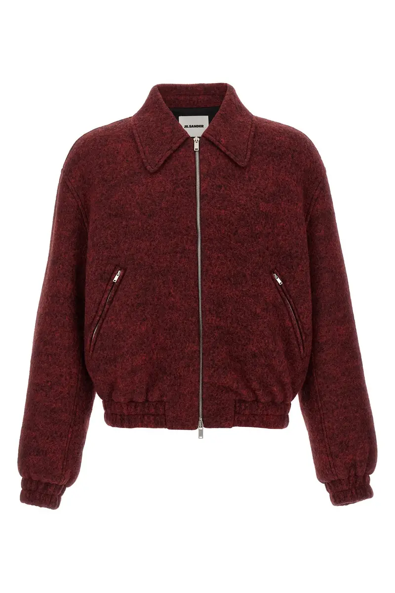 Bomber Lana Mélange Bordeaux