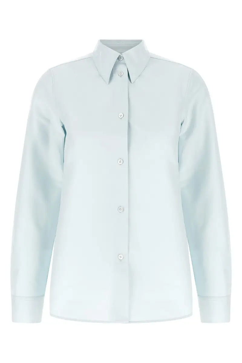 Jil Sander Camicia 01 Azzurro in cotone