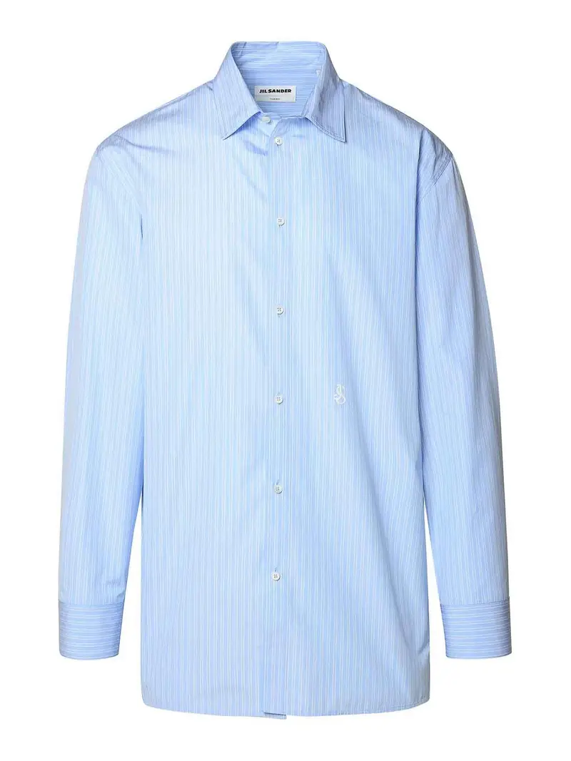 Camicia in cotone azzurro