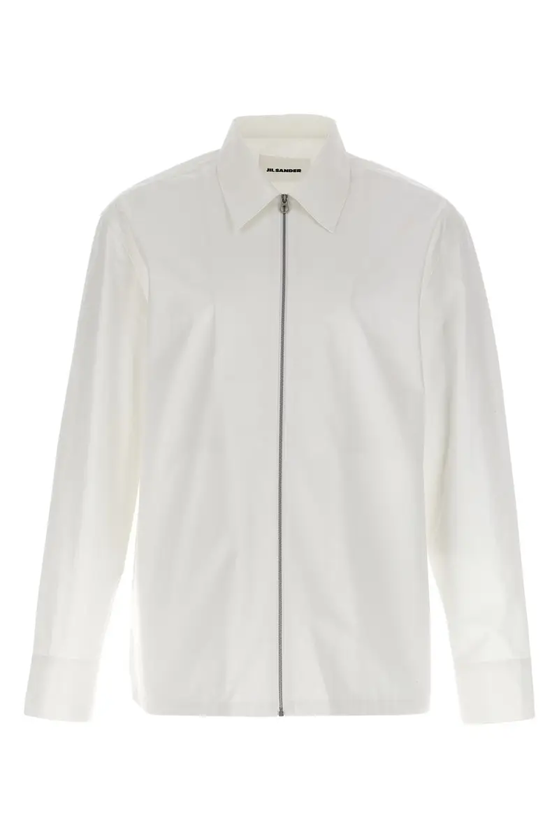Camicia Zip Bianco