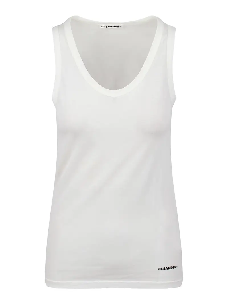 Canotta In Cotone Bianco