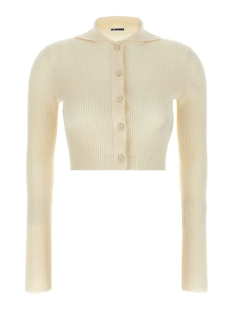 Jil Sander Cardigan Bianco 3266107