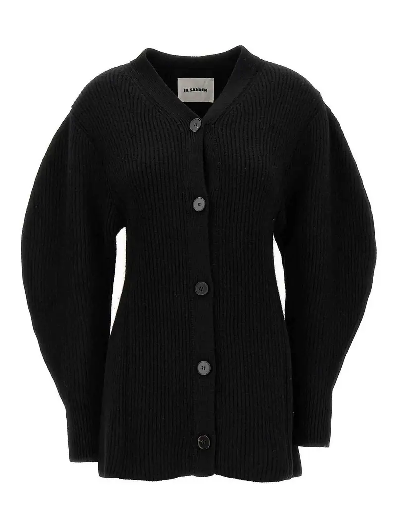 Jil Sander Cardigan Nero 3331595