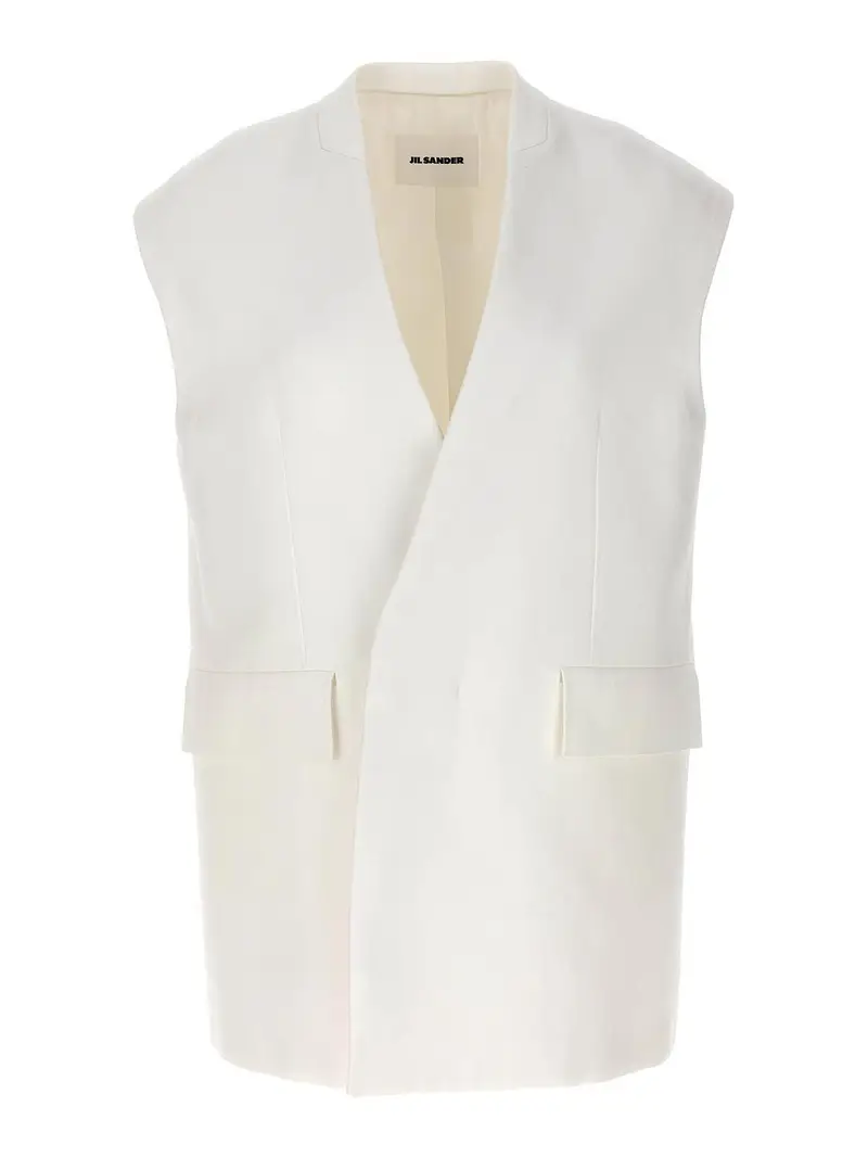 Jil Sander Gilet Bianco 3261011