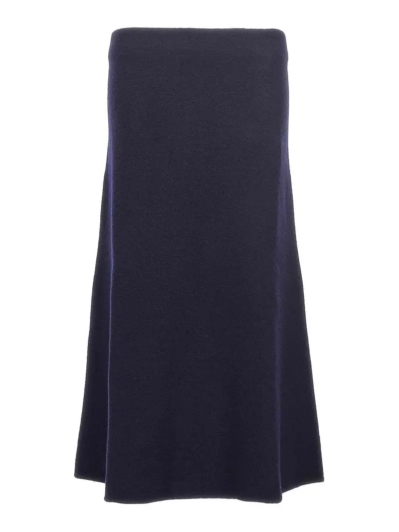 Gonna lunga in lana Blu