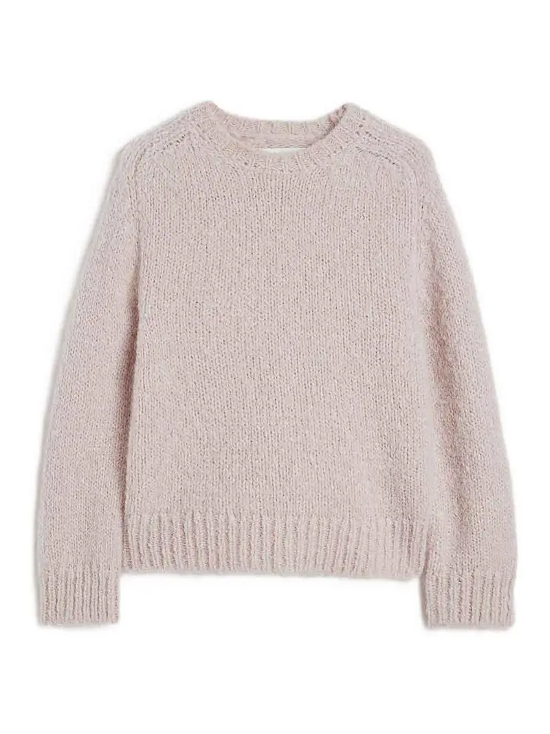 Jumper Crewneck in lana Color Carne E Neutri