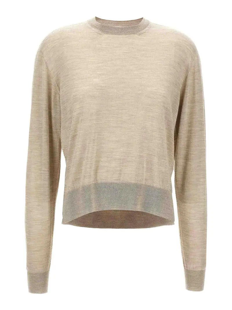 Maglia asimmetrica Beige