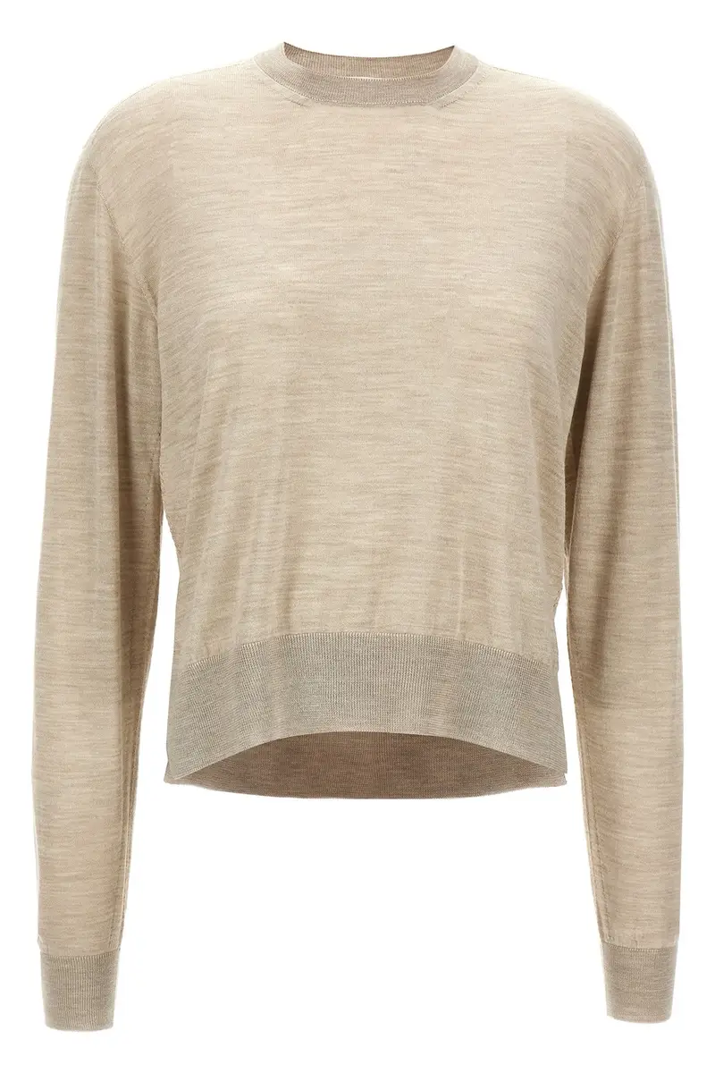 Maglia Asimmetrica Beige