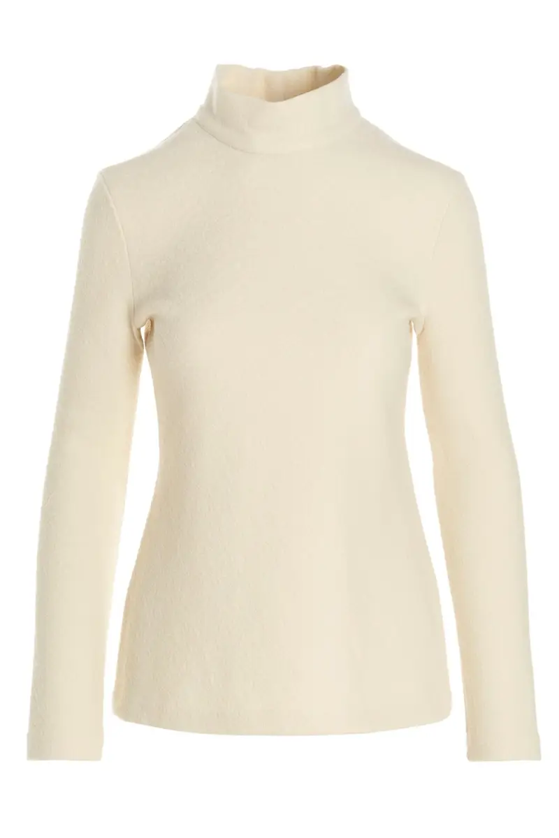 Maglioncino Colletto Alto Bianco