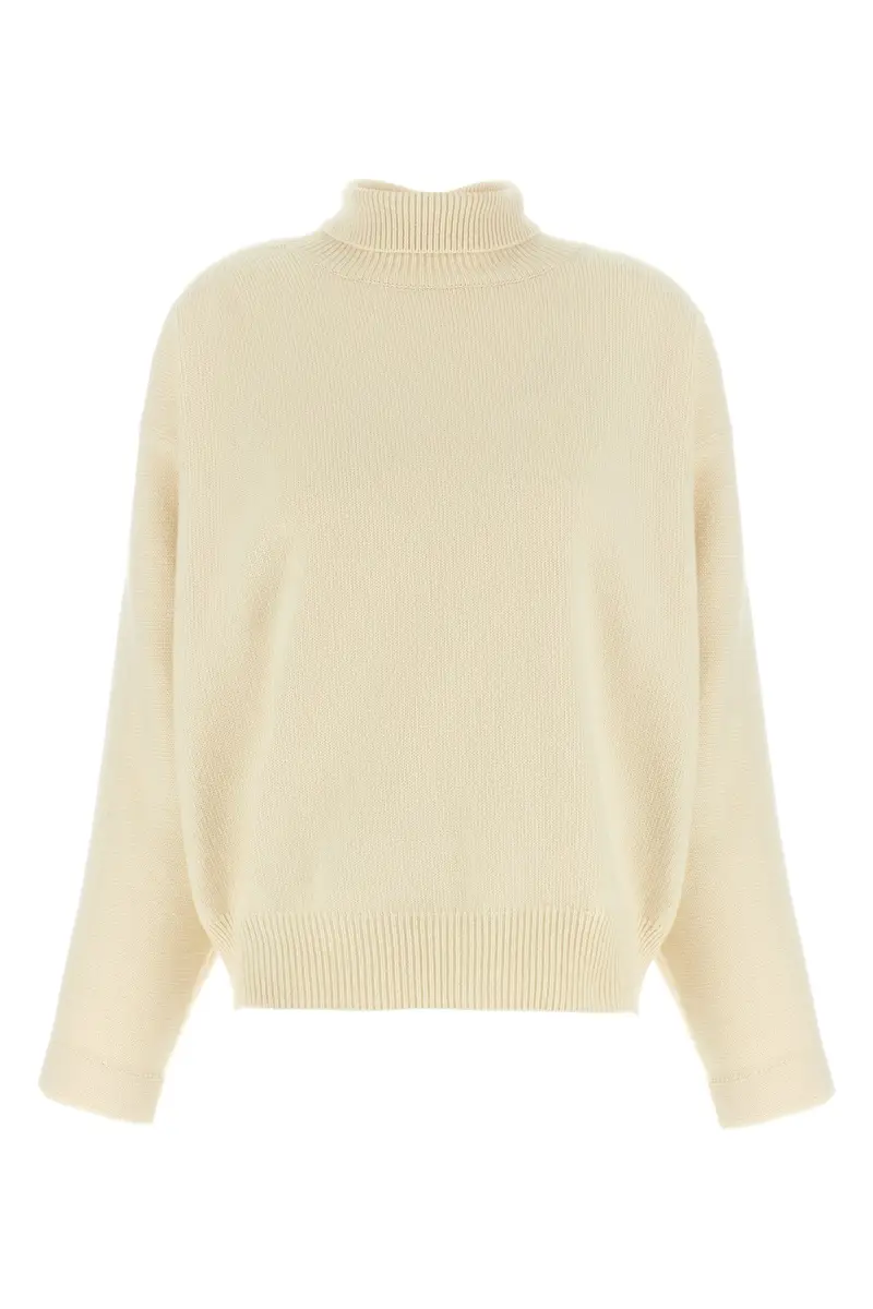 Maglione Collo Alto Bianco