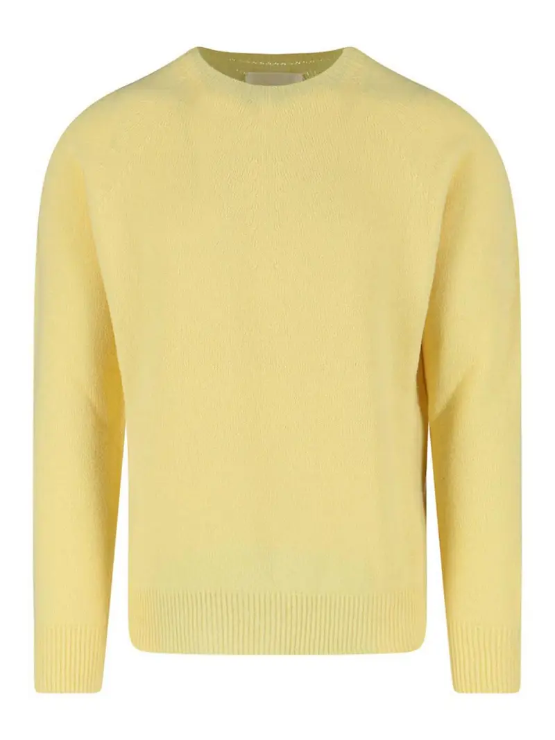 Maglione In Misto Lana Vergine E Cashmere Giallo