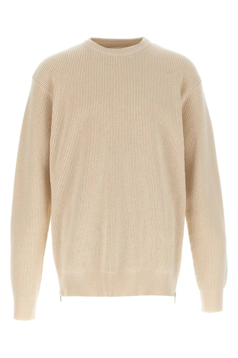 Maglione Zip Beige
