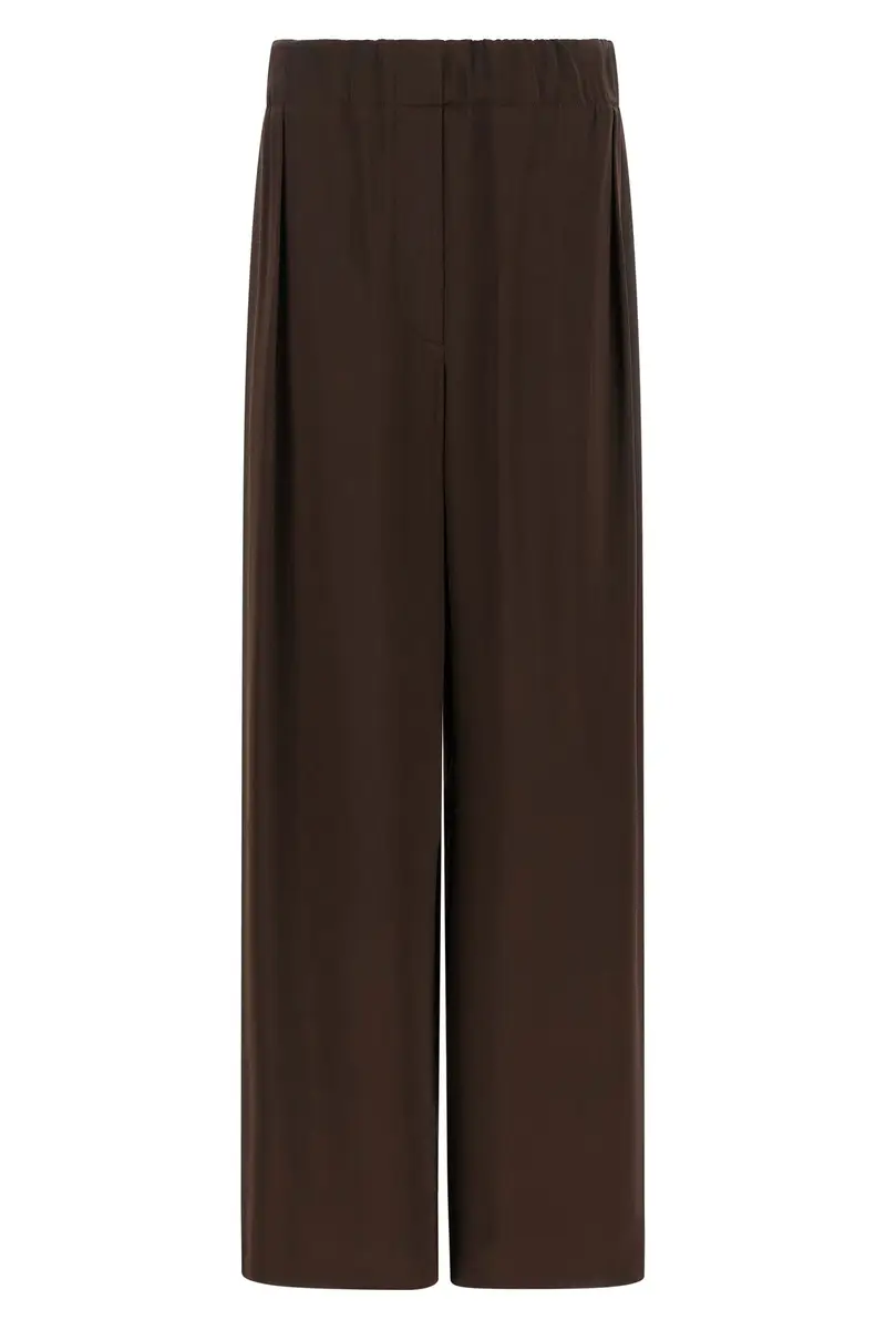 Pantalone Viscosa Fluida Marrone