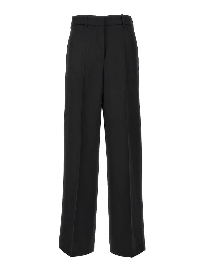 Pantaloni plinsettati Nero