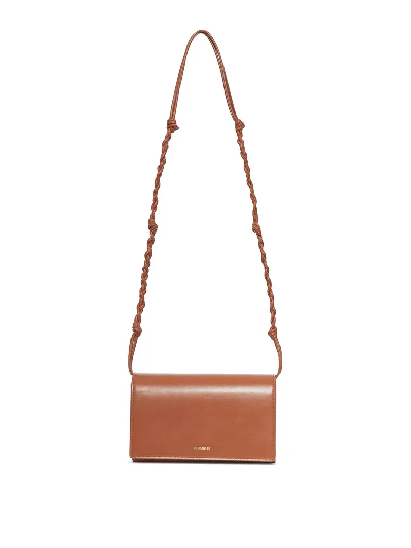 Portafoglio Tangle Con Tracolla Color Carne E Neutri