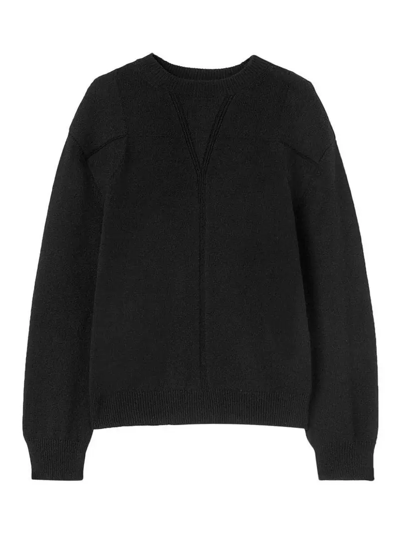 Pullover in maglia Nero