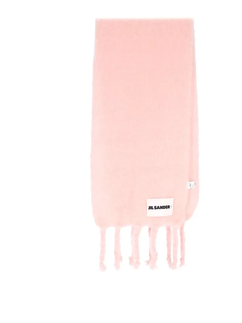 Sciarpa In Mohair E Lana Color Carne E Neutri