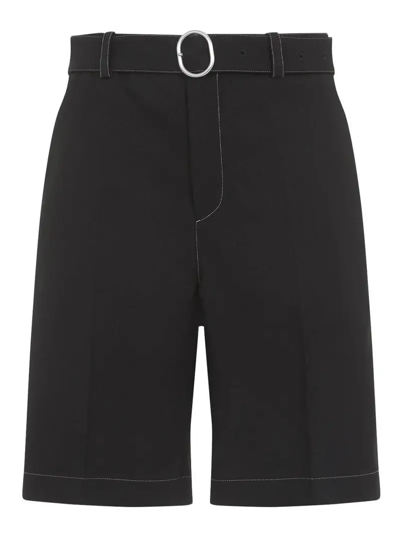 Shorts poliestere Nero