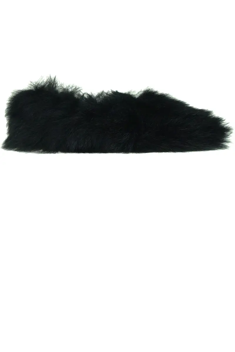 Slippers Fuzzy Fur Nero