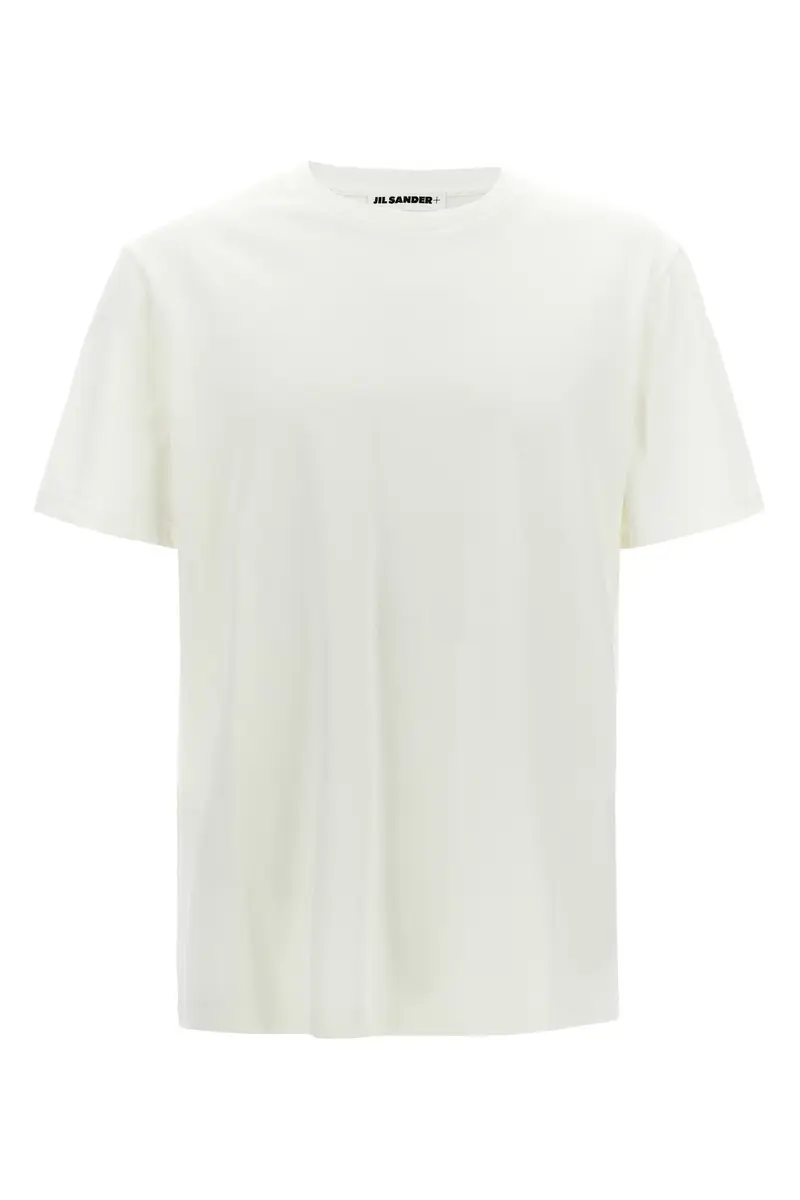 T-Shirt Patch Logo Bianco