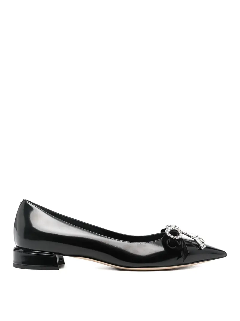 Ballerine in pelle Auria Nero