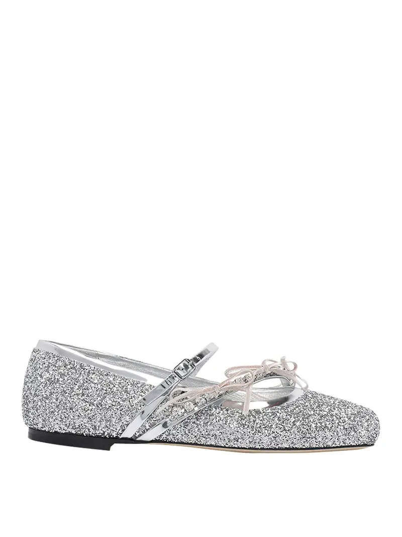 Balletti piatti Silver Loli Argento