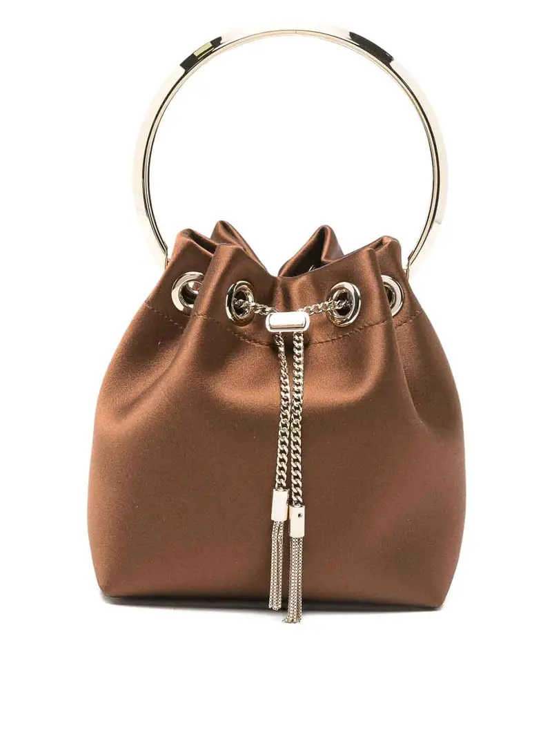 Borsa a secchiello Bon Bon in pelle Marrone