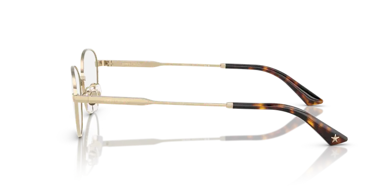 Jimmy Choo Donna JC2009D 3006 Montature da vista Acciaio Oro Trasparente Rotonda Normale miniatura 3