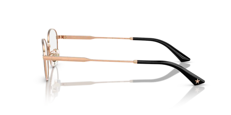 Jimmy Choo Donna JC2009D 3022 Montature da vista Acciaio Rosa Trasparente Rotonda Normale miniatura 3