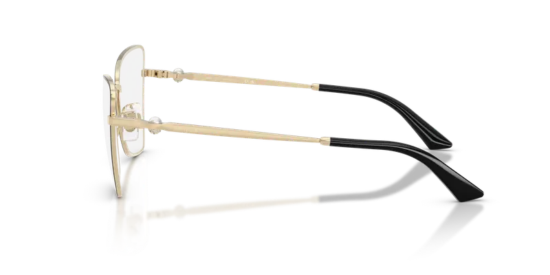 Jimmy Choo Donna JC2010HB 3010 Montature da vista Metallo Oro Trasparente Geometrica Normale miniatura 3