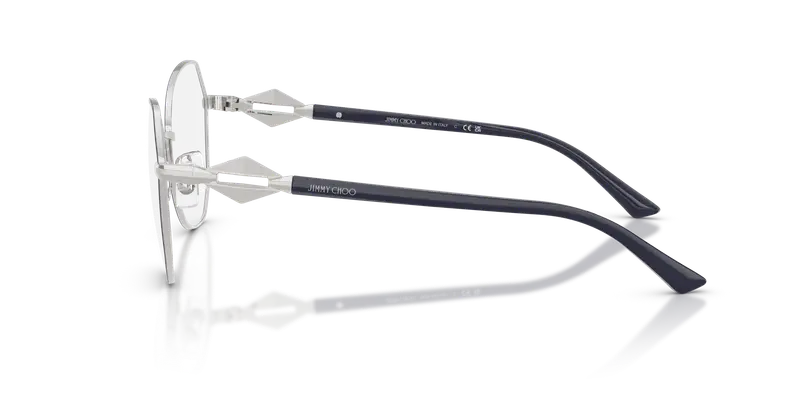 Jimmy Choo Donna JC2011 3026 Montature da vista Metallo Blu Trasparente Rotonda Normale miniatura 3