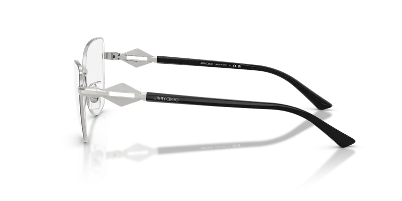 Jimmy Choo Donna JC2012 3016 Montature da vista Metallo Argento Trasparente Cat Eye Normale miniatura 3