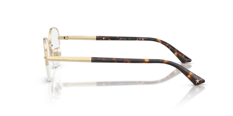 Jimmy Choo Donna JC2014D 3019 Montature da vista Metallo Marrone Trasparente Rotonda Normale miniatura 3