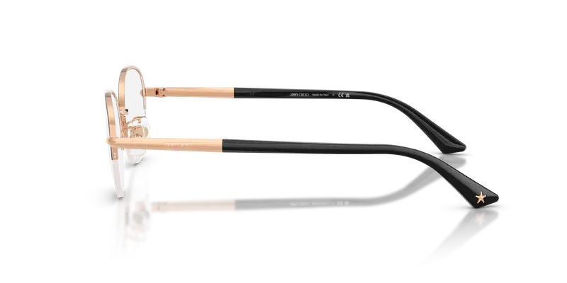 Jimmy Choo Donna JC2014D 3022 Montature da vista Metallo Rosa Trasparente Rotonda Normale miniatura 3