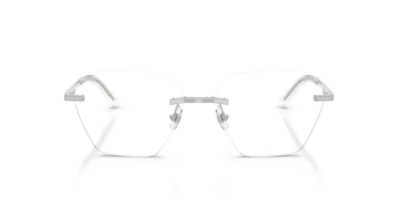 Donna JC2016J 3002 Montature da vista Metallo Argento Trasparente Geometrica Normale miniatura 3