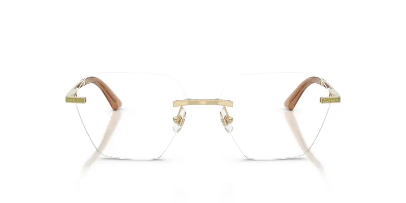 Donna JC2016J 3006 Montature da vista Metallo Oro Trasparente Geometrica Normale miniatura 3