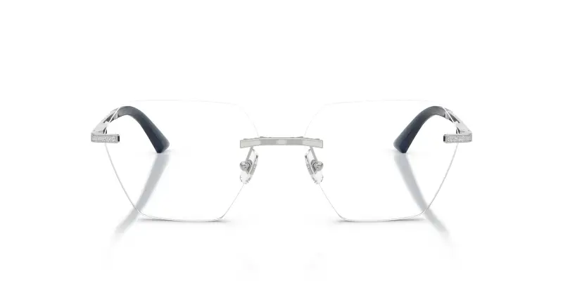 Donna JC2016J 3018 Montature da vista Metallo Argento Trasparente Geometrica Normale miniatura 3