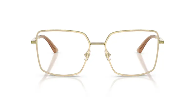 Donna JC2017J 3006 Montature da vista Metallo Oro Trasparente Squadrata Normale miniatura 3