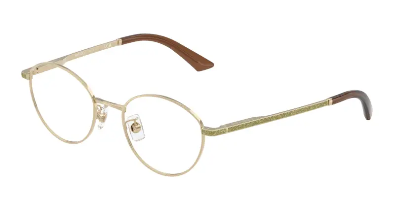 Donna JC2018JD 3006 Montature da vista Metallo Oro Trasparente Rotonda Normale