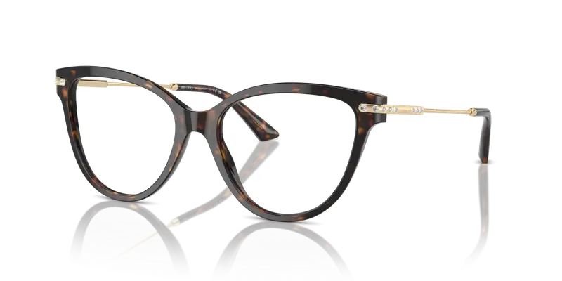 Jimmy Choo Donna JC3001B 5002 Montature da vista Acetato Havana Cat Eye miniatura 3