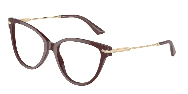 Jimmy Choo Donna JC3001B 5018 Montature da vista Acetato Rosso  Cat Eye