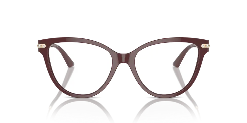 Jimmy Choo Donna JC3001B 5018 Montature da vista Acetato Rosso Cat Eye miniatura 2