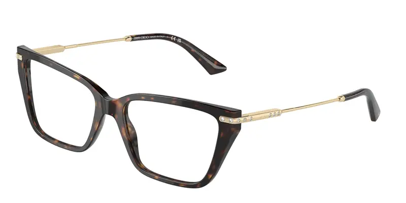 Jimmy Choo Donna JC3002B 5002 Montature da vista Acetato Havana  Cat Eye